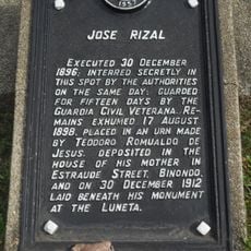 Jose Rizal historical marker