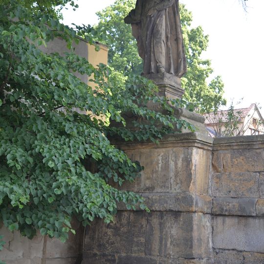 Aloysius Gonzaga statue in Liběšice