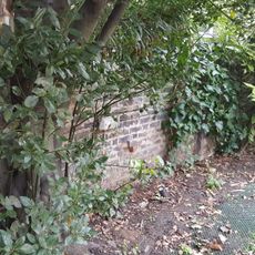 Garden wall at No 15, Old Ford Road