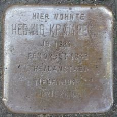Stolperstein dedicated to Hedwig Kramper
