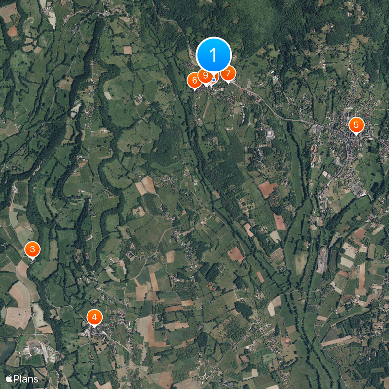 Collonges-la-Rouge Kaart