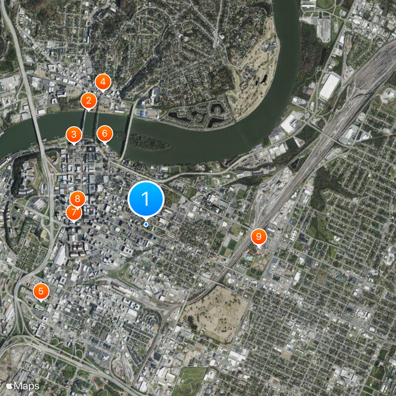 University of Tennessee at Chattanooga Map