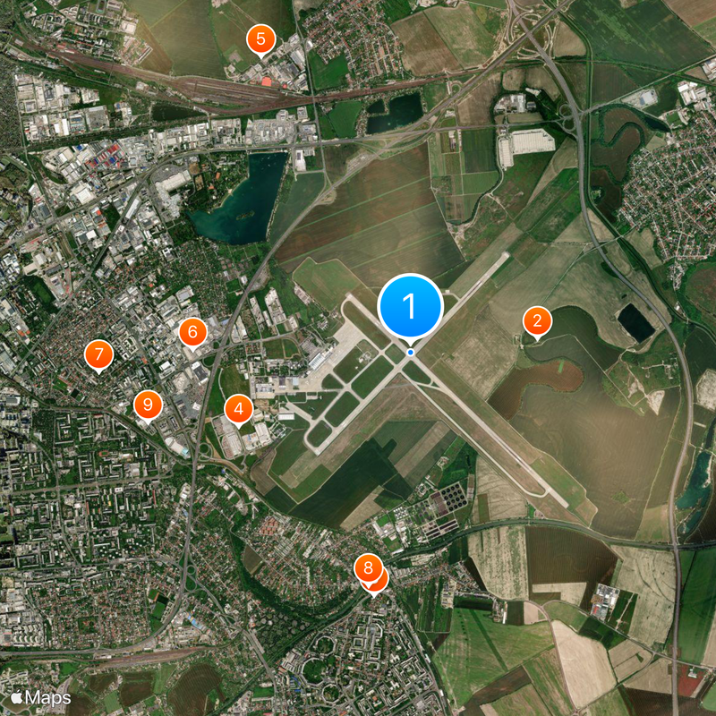 M. R. Štefánik Airport Map