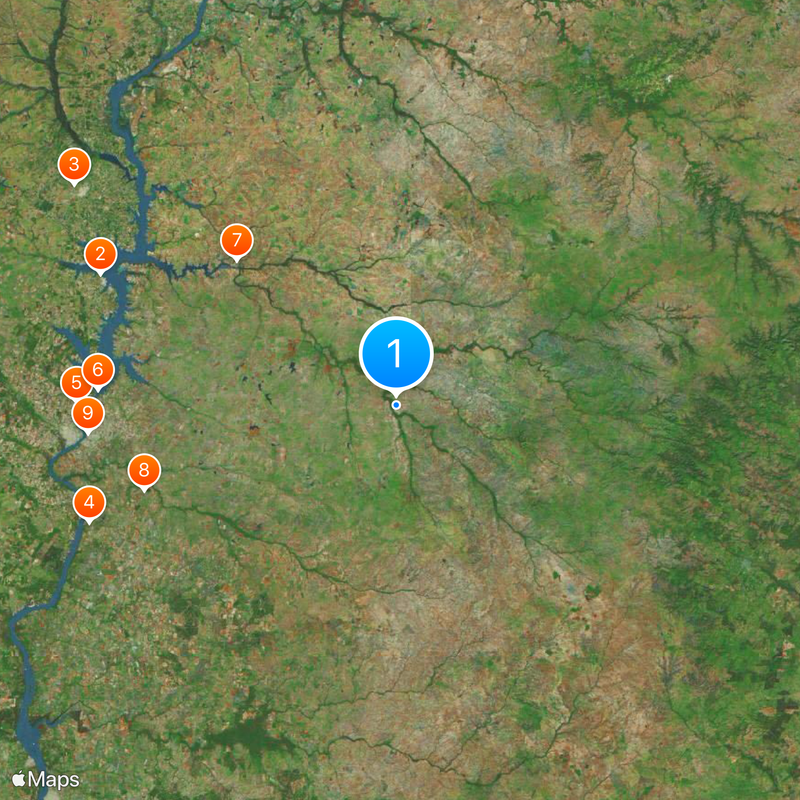 Dipartimento di Salto Mappa