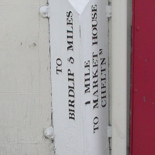 Milepost, Bath Road, Moorend, 15m S post office