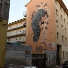 Mural V těle ryby bez vody