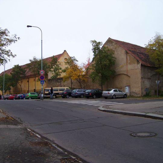 Courtyard of the Knights of the Cross in Hloubětín
