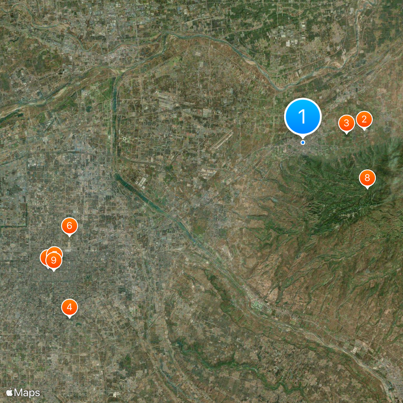 Lintong District Mapa