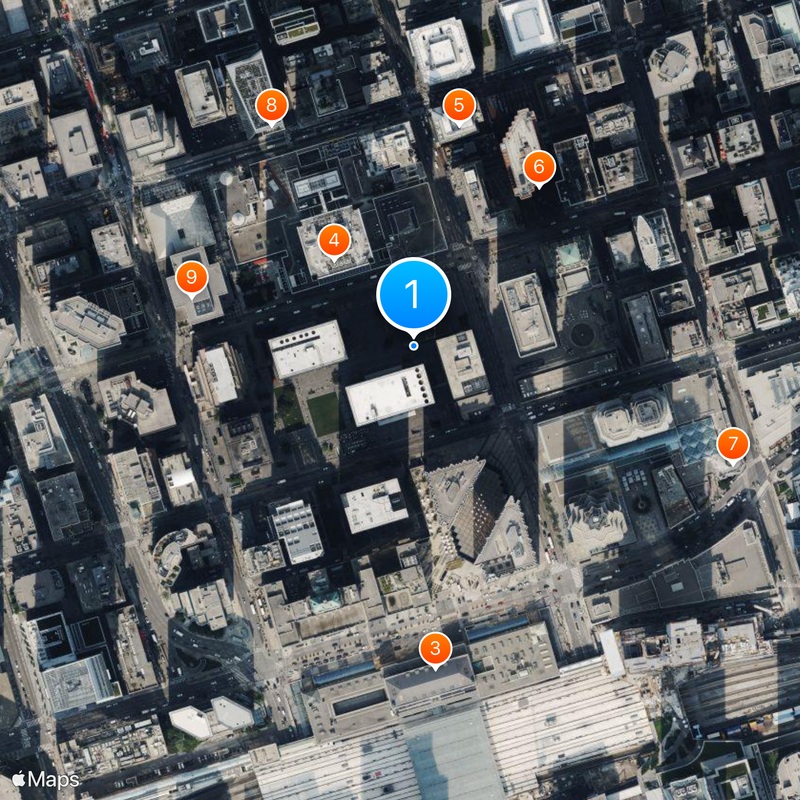 Toronto Dominion Centre Mapa
