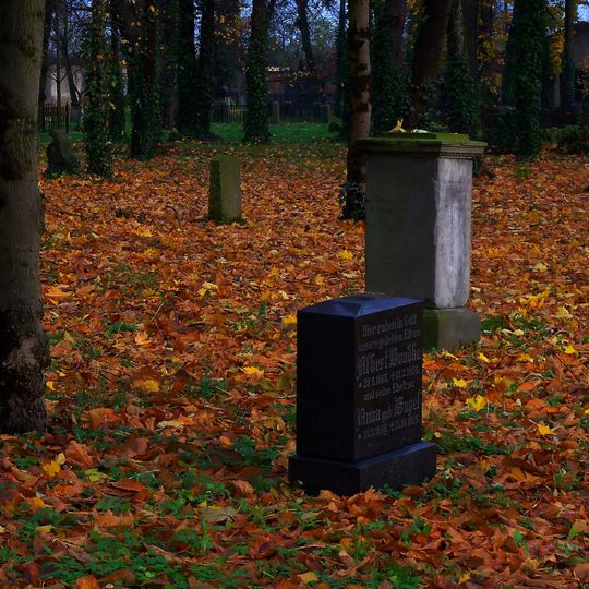 Cmentarz ewangelicki, ob. lapidarium rzeźby nagrobnej