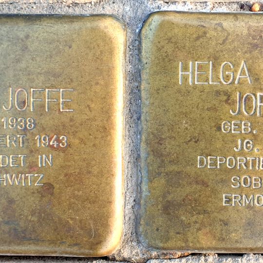 Stolperstein à la mémoire de Bela  Joffe