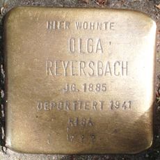 Stolperstein dedicated to Olga Reyersbach
