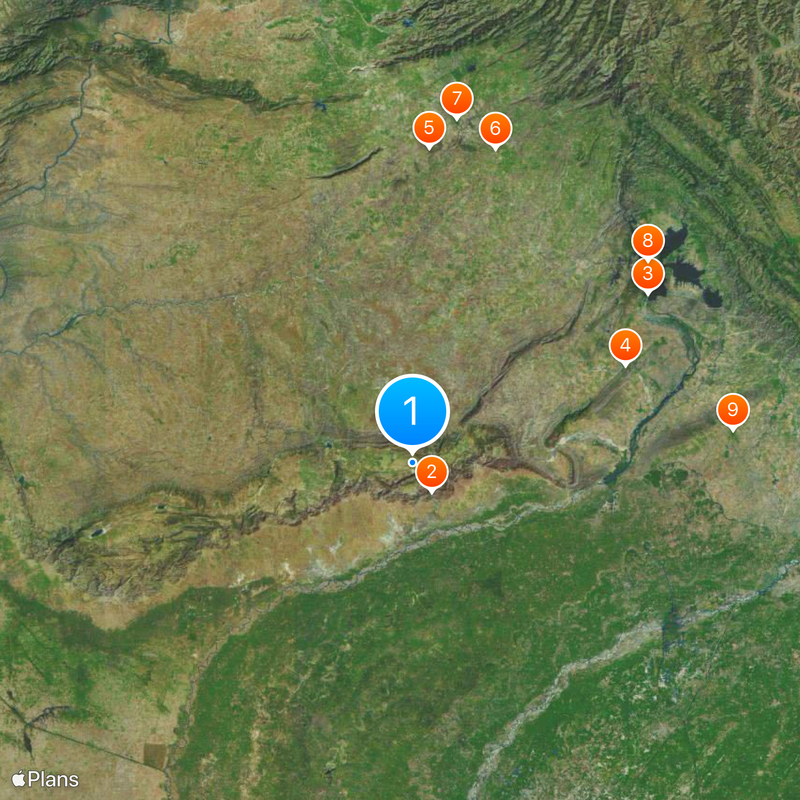 Katas-Raj-Tempel Karte