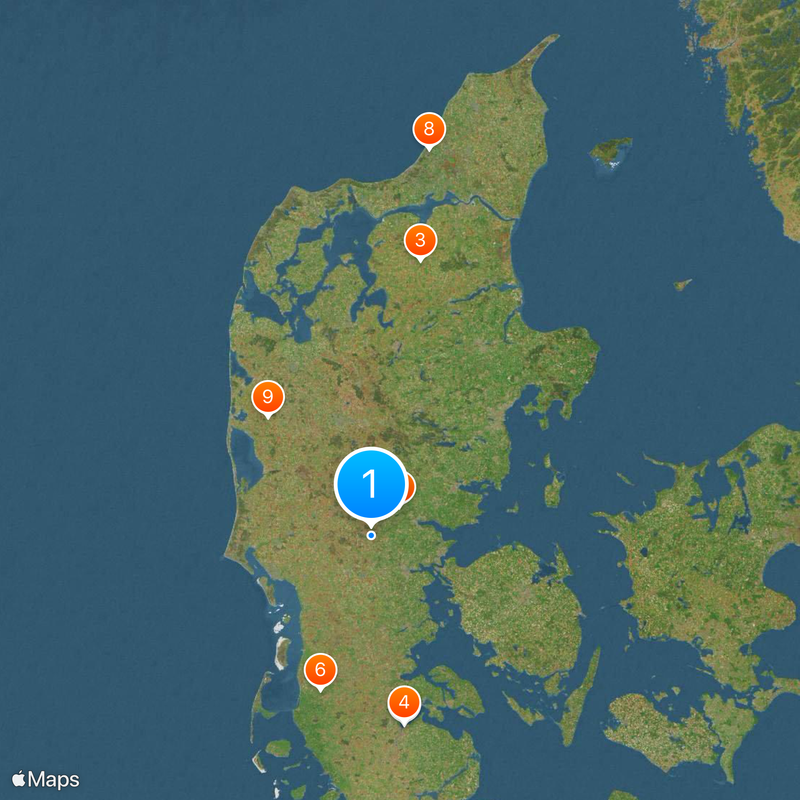 Península de Jutlandia Mapa