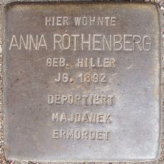 Stolperstein dedicated to Anna Rothenberg