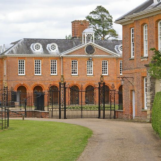 Wrought Iron Screen And Gates To North Of Entrance Courtyard Of Chevening House