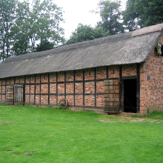 Cruck barn at Tatton Old Hall