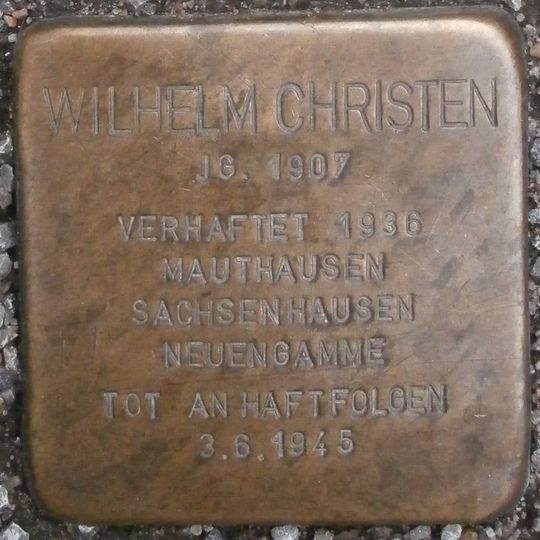 Stolperstein en memoria de Wilhelm Christen