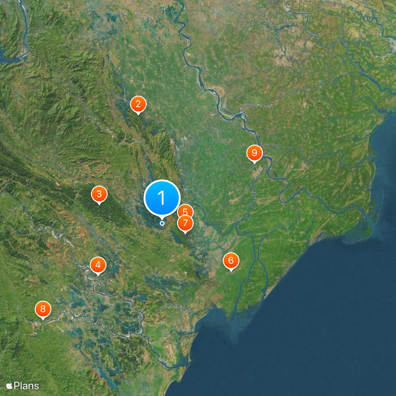 Provincia di Ninh Binh Mappa