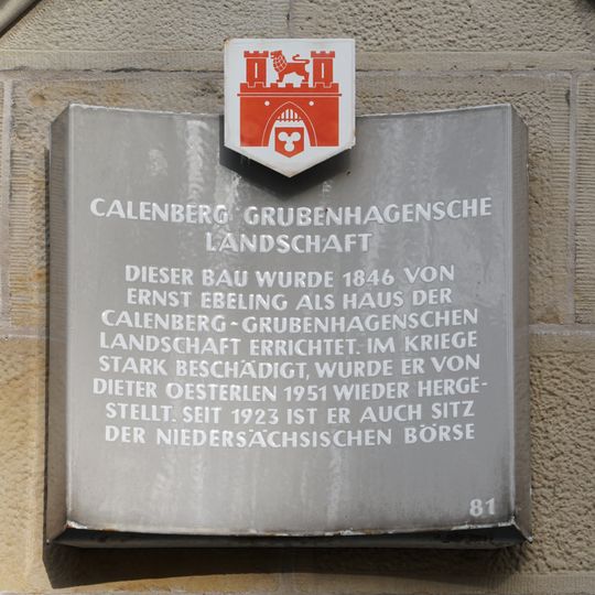 Stadttafel Calenberg Grubenhagensche Landschaft