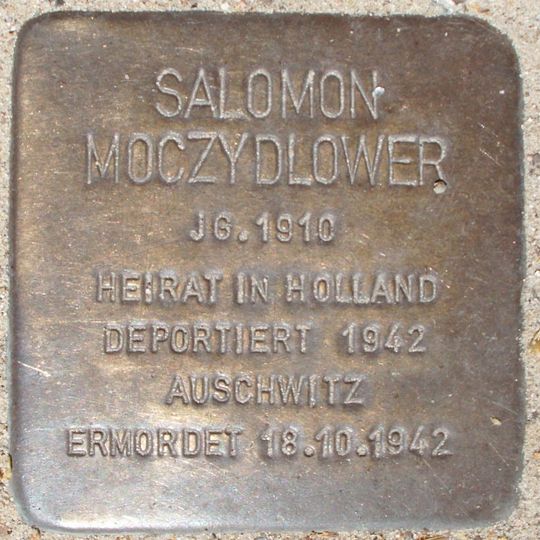 Stolperstein dedicated to Salomon Moczydlower