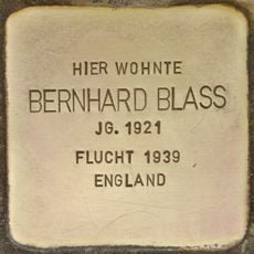 Stolperstein dedicated to Bernhard Blass