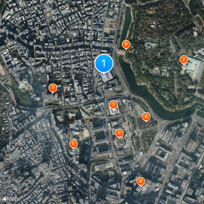 National Theatre of Japan Map