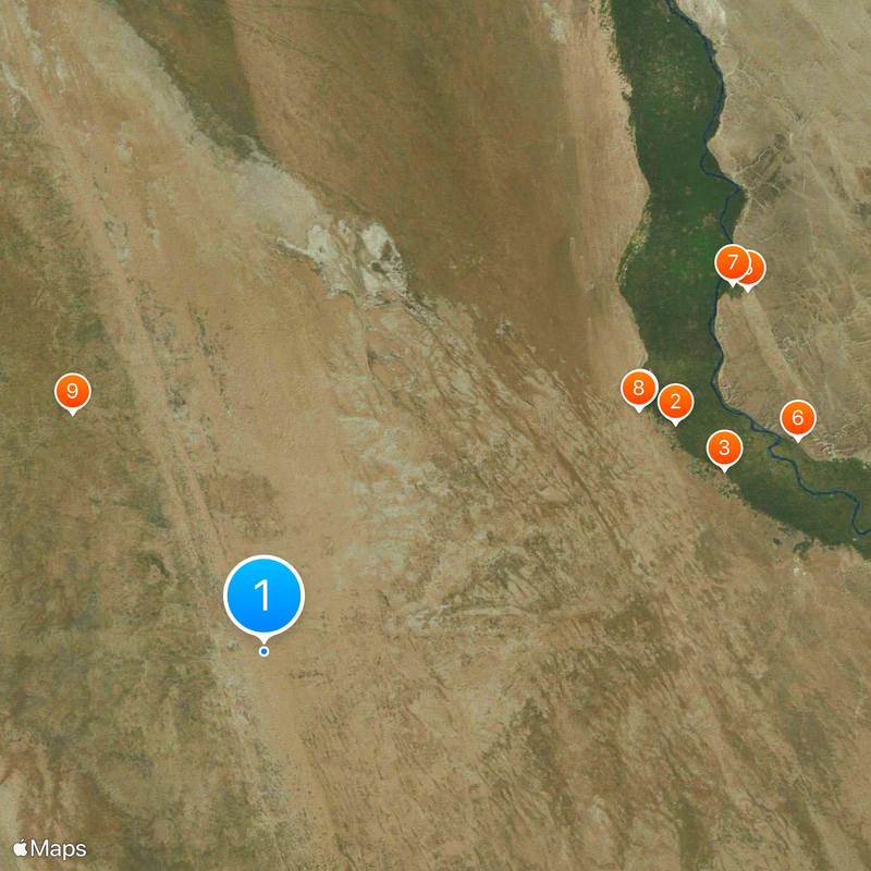 Geography of Egypt Map