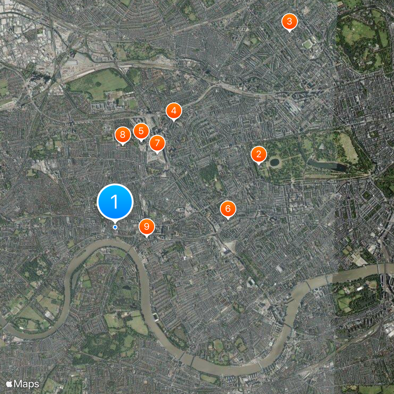 Hammersmith en Fulham Kaart