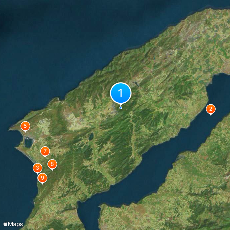 Péninsule de Gallipoli Carte