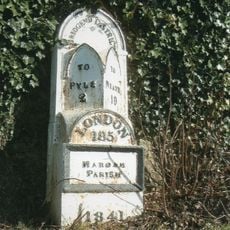 Milepost near Old Park