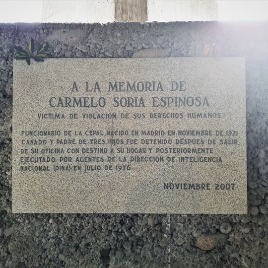 Placa a la Memoria de Carmelo Soria