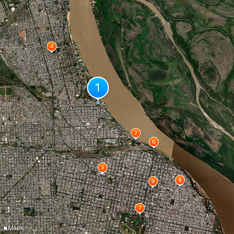 Estadio Gigante de Arroyito Mapa