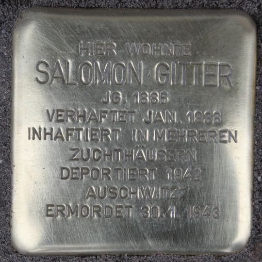 Stolperstein für Salomon Gitter