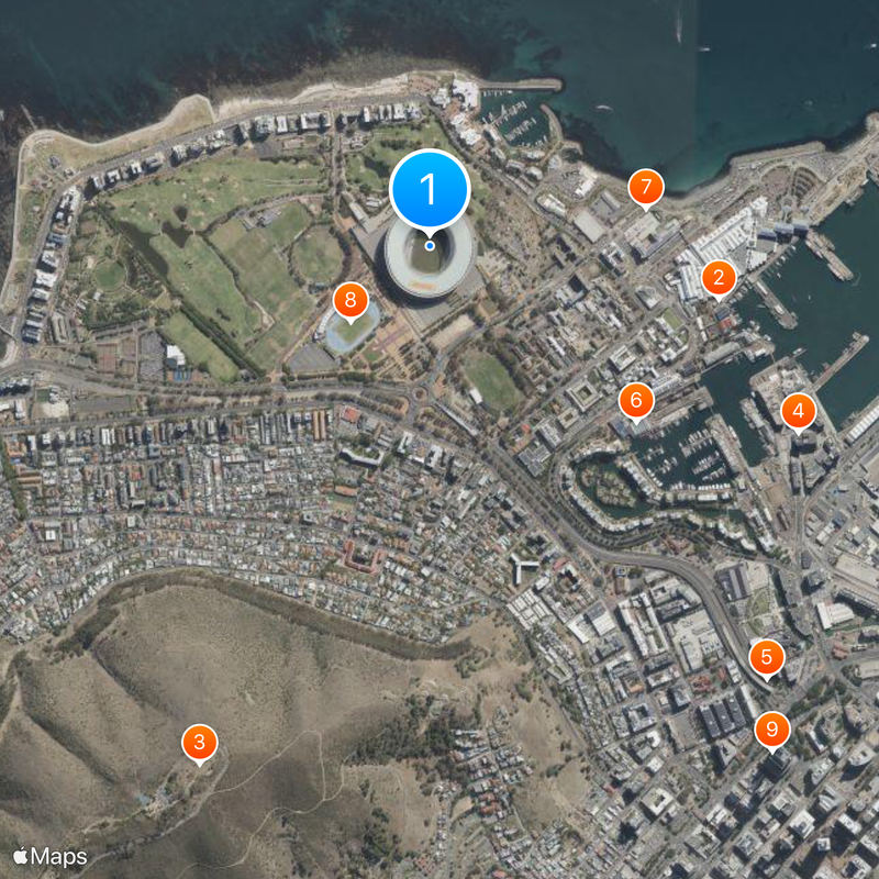 Cape Town Stadium Mapa