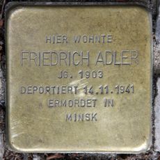Stolperstein dedicated to Friedrich Adler