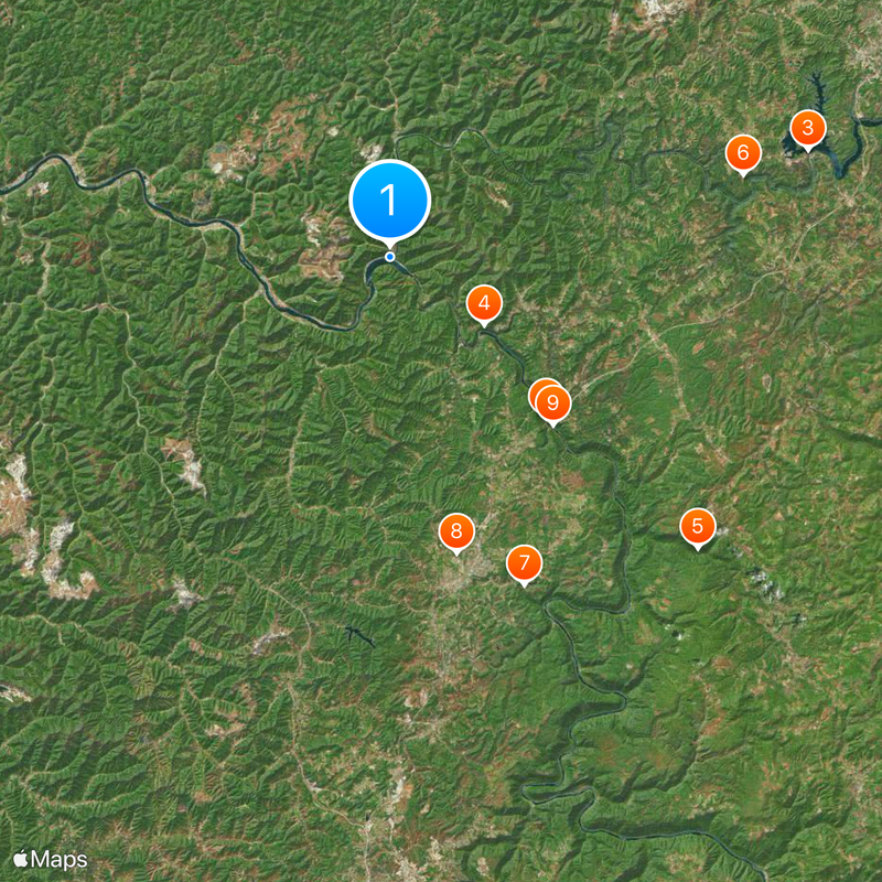 Kanawha River Map