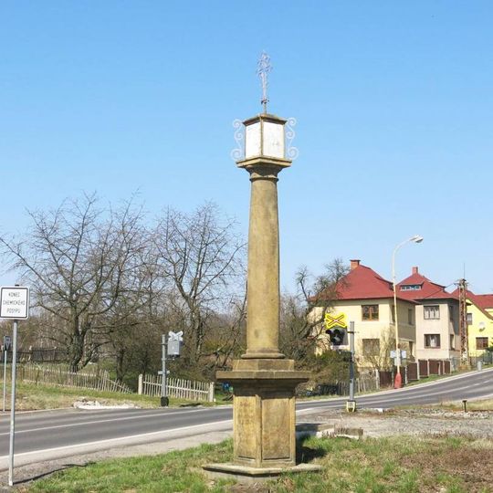 Boží muka na rohu ulic Liberecká a Lužická v Markvarticích