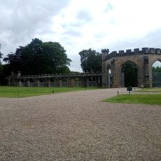 Screen wall and garden walls to the south and east of Auckland Castle, Auckland Castle Park