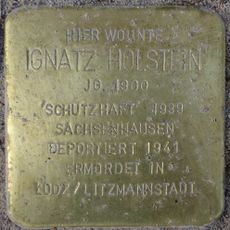 Stolperstein à la mémoire d’Ignatz Holstein