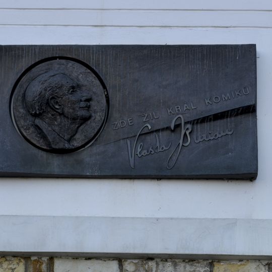 Plaque to Vlasta Burian