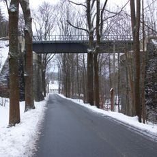Stahlträgerbrücke der Eisenbahnlinie Chemnitz -Aue Dittersdorf