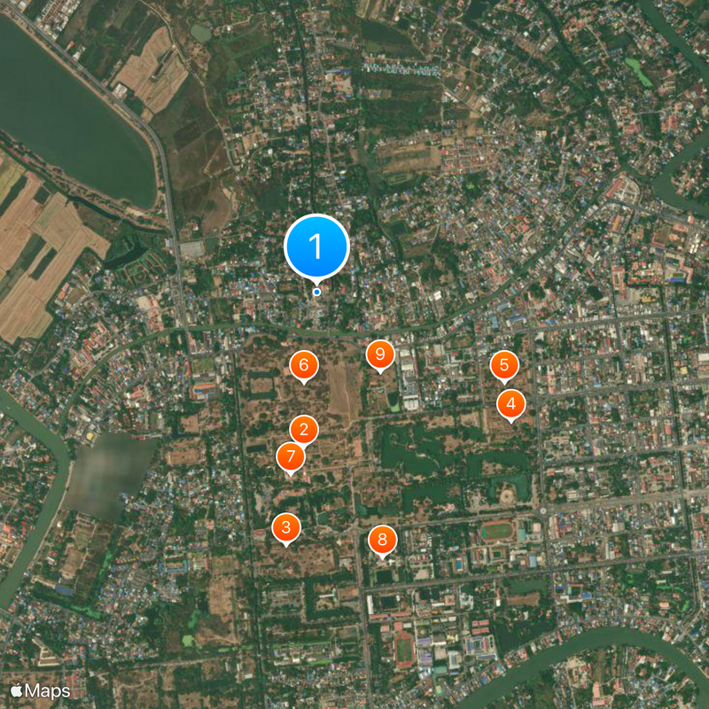 Wat Na Phra Men Mapa