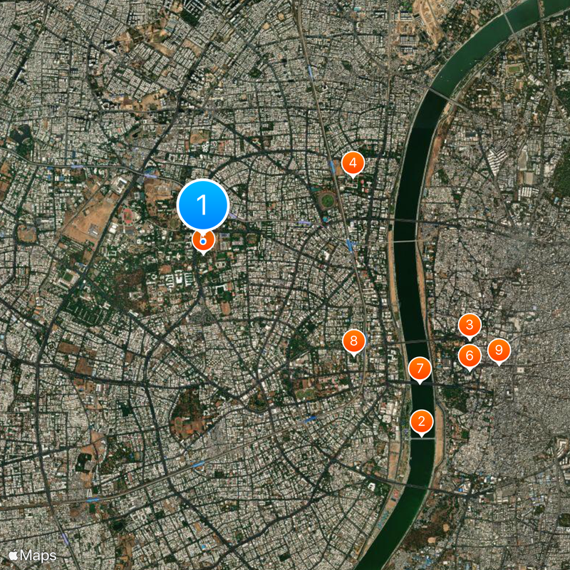 CEPT University Kaart