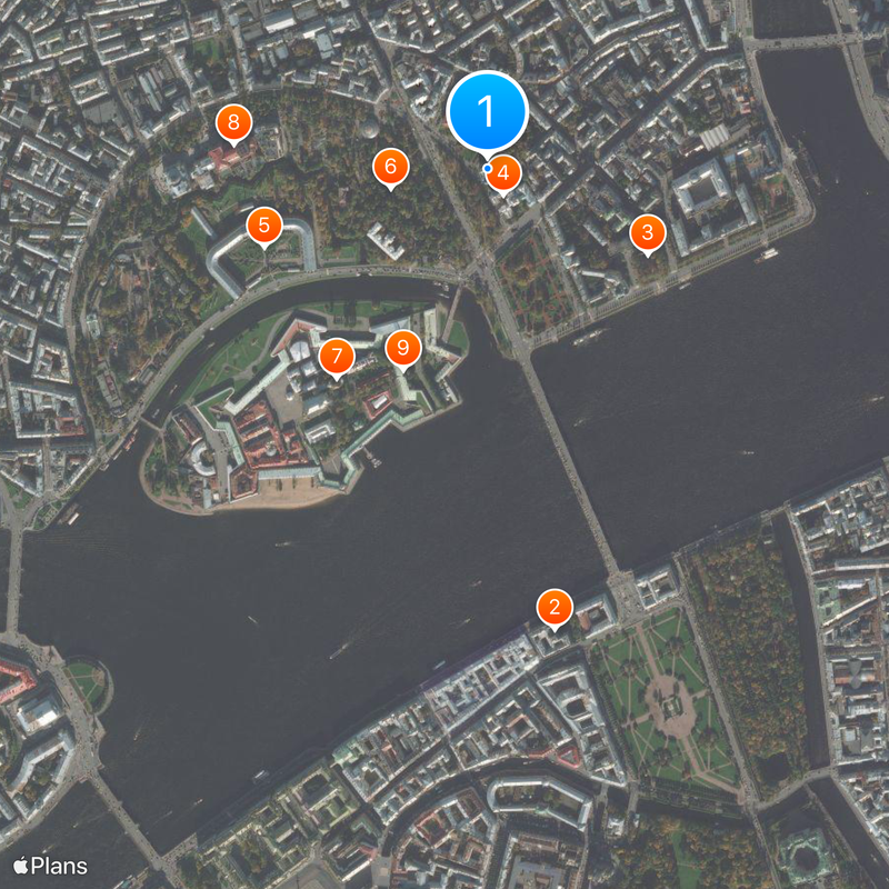 Mezquita de San Petersburgo Mapa