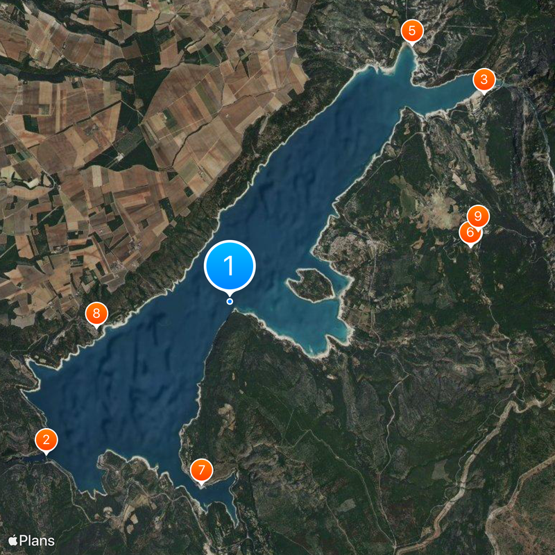 Lake of Sainte-Croix Mapa