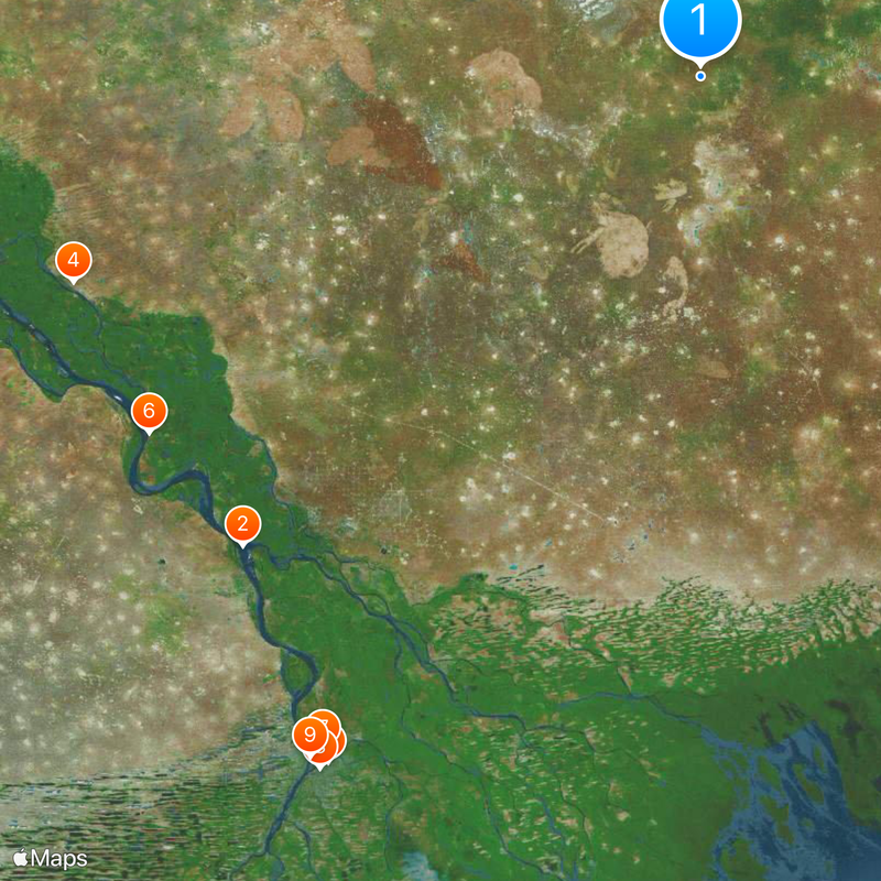 Depresión cáspica Mapa