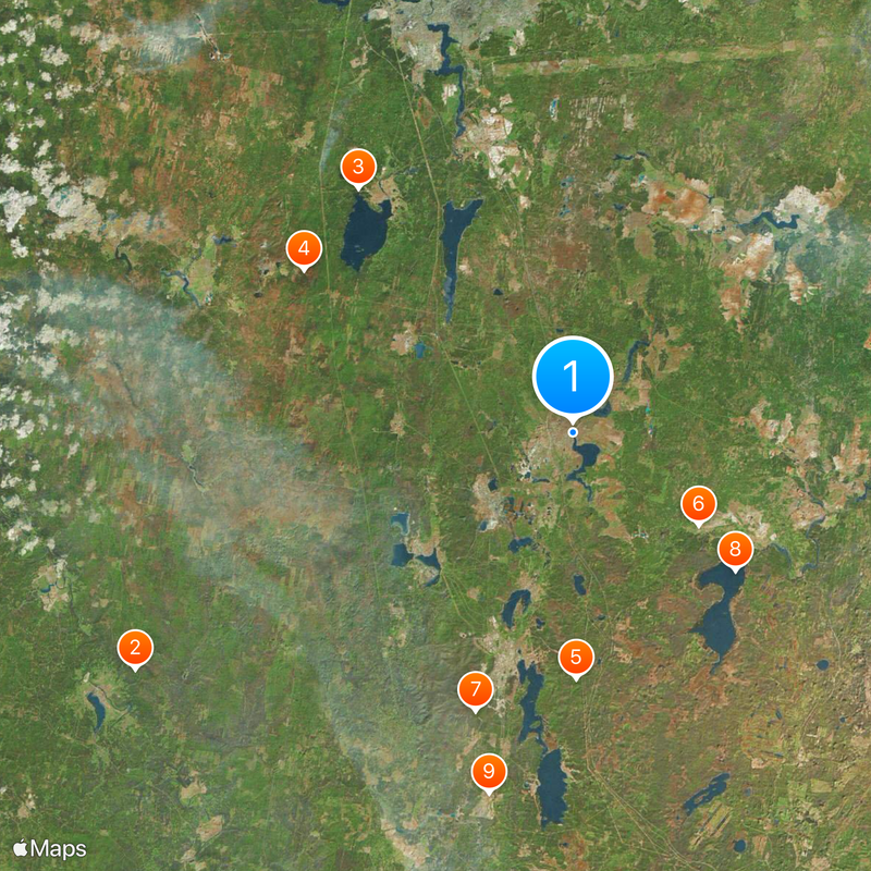 Leaning Tower of Nevyansk Map