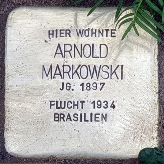 Stolperstein em memória de Arnold Markowski