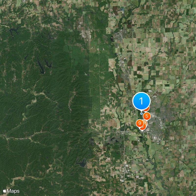 Miller House and Garden Map